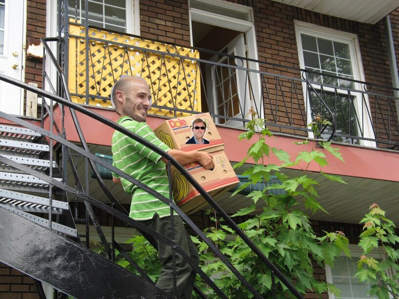 Le déménagement du nouveau maire !